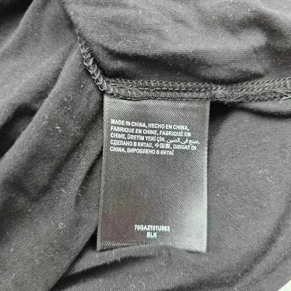 Bebe Women's S Black Surplice Asymmetrical is Hem Lace Dress NWT - Picture 9 of 13